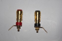 gold plated speaker terminals
